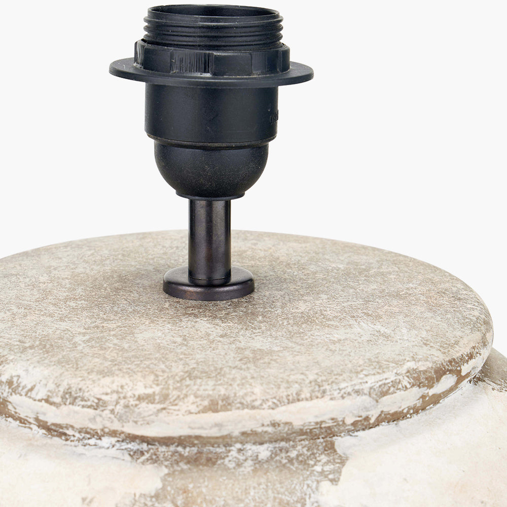 Lulia Antique Finish Stoneware Urn Table Lamp - Base Only